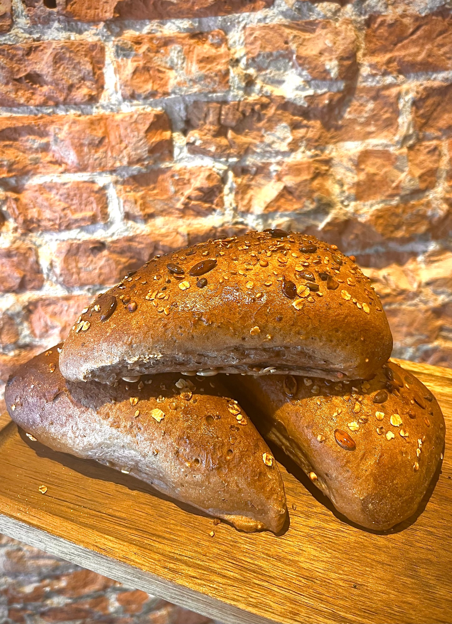 Meerdere granen triangel broodjes