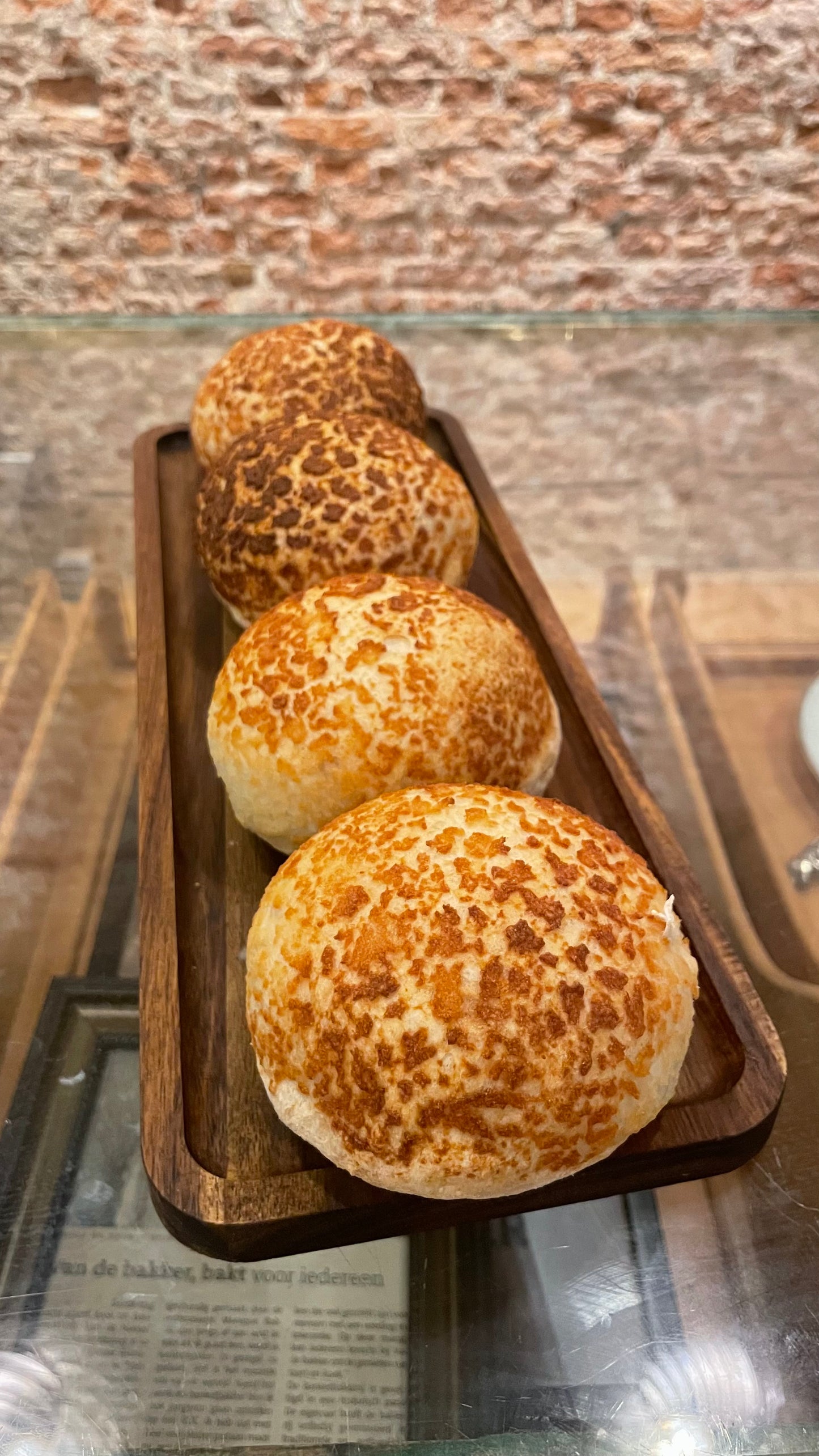 Witte mais tijger bolletjes