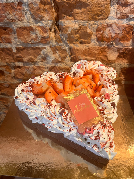 Moederdag aardbeien hart 6p.